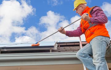 Matching Green soft wash roof cleaning